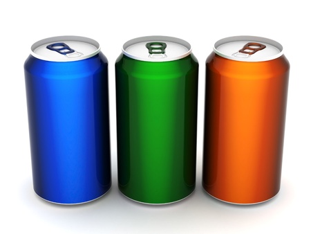 Image sealed aluminum can with a drinkの写真素材