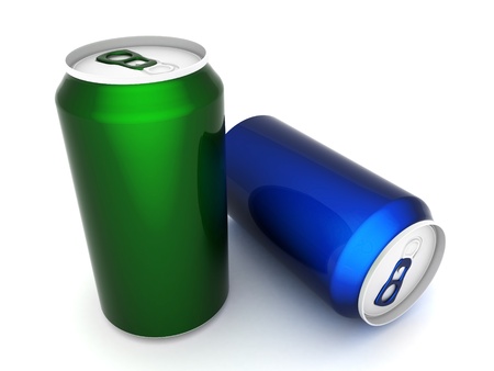 Image sealed aluminum can with a drinkの写真素材
