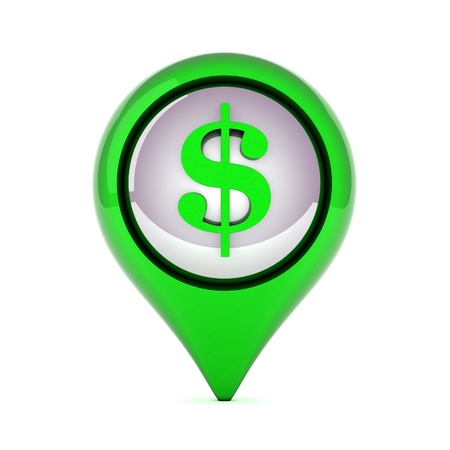 picture a beautiful, green, glossy icons on white backgroundの写真素材