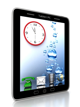 Image of computer technology on a white background isolatedの写真素材