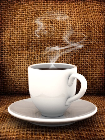 Photo cups of tea with sugar, made ??early in the morningの写真素材