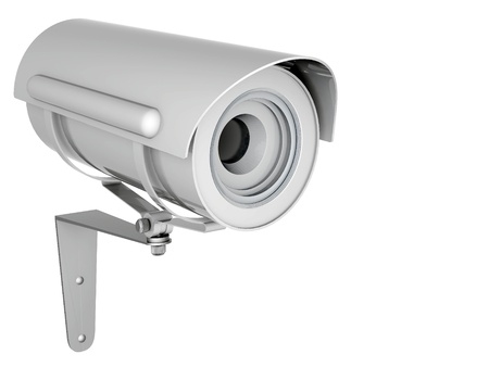 Camera image on white backgroundの写真素材