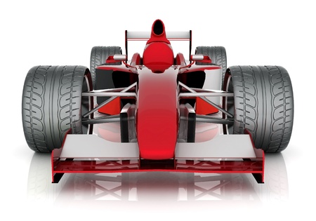 image red sports car on a white backgroundの写真素材