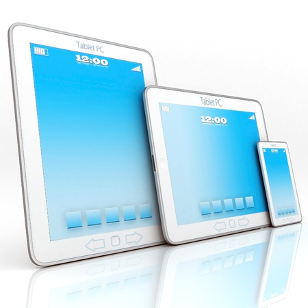 Image of computer technology on a white background isolatedの写真素材
