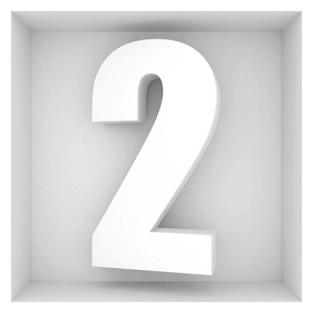 beautiful volume number on the gray backgroundの写真素材