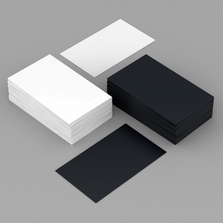 Business cards blank mockup - template - gray backgroundの写真素材