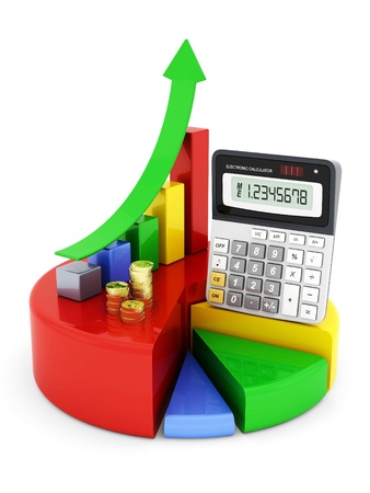 Business finance, statistics, analytic, tax and accountingの写真素材