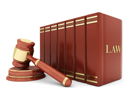 beautiful image of judicial attributes on a white backgroundの写真素材