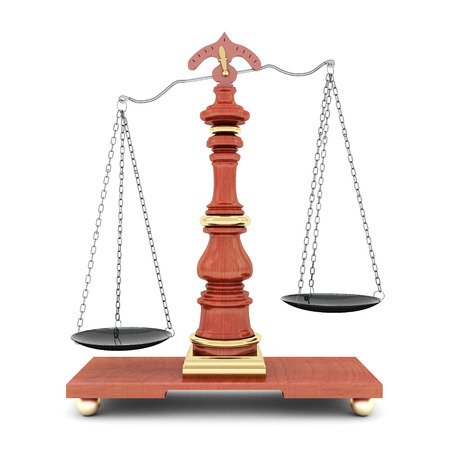 beautiful image of judicial attributes on a white backgroundの写真素材