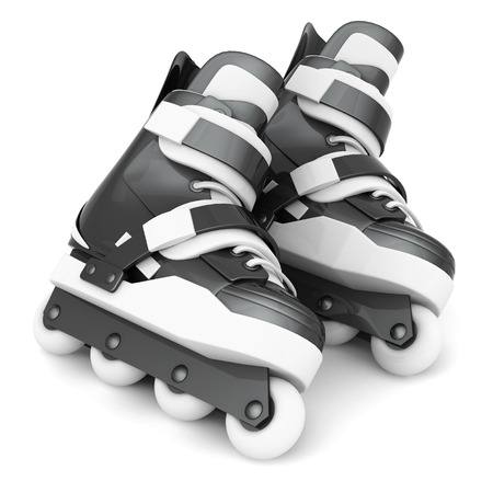 Roller skates isolated on white background