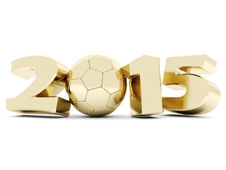 happy new year 2014 Illustrations 3d on a white backgroundの写真素材