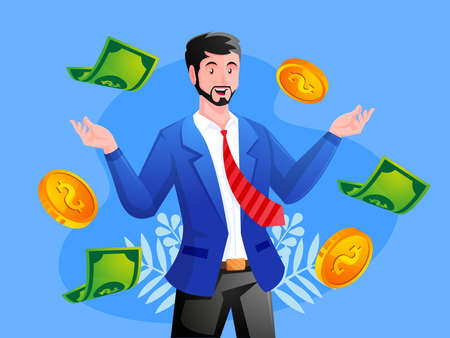business make a lot of money and profitのイラスト素材