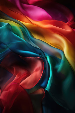 Colorful, light, transparent, and smooth silk background, beautiful, transparent, transparent, and translucent. --ar 2:3 --stylize 1000 --iw 0.5 --v 5 Job ID: 5f6ebc22-42cb-45f5-b8b9-95e6ce63ea48の素材