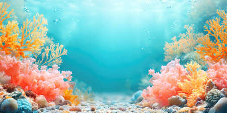 Landscape photography. In front there is a fairly wide Podium made of sea stones, The background of the Great Barrier Reef, The largest coral reef offers amazing underwater scenery, shooting scenery, studio lighting, 4k images, Canon EOS R5. --ar 2:1 --style raw --sref 3293261333 --stylize 400 --v 6.1 Job ID: fac85713-bd7a-42b3-9547-065d5f86cee7の素材