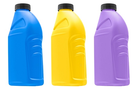 Can with car engine oil isolated on whiteの写真素材