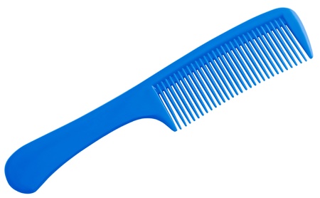 Comb isolated on white with a clipping pathの写真素材