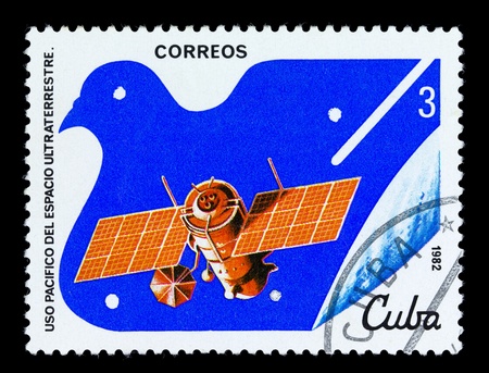 CUBA - CIRCA 1982: A stamp printed in Cuba shows Venera, series second UN Congress on the Peaceful...