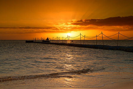 Beautiful sunrise over the Red Sea. Egypt.の写真素材