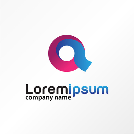 Letter a font typography logo vector.のイラスト素材