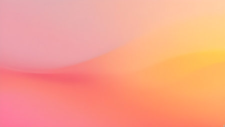 Gradient art inspired by sunrise, with soft pink, pale orange, and warm yellow blendingの素材