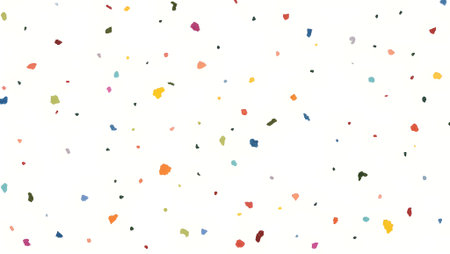 minimalist terrazzo texture with small colorful stone fragments, blurred, purpose for background.の素材