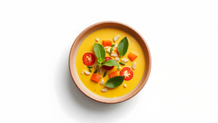 Healthy lifestyle food bowl with clean white backdrop.の素材