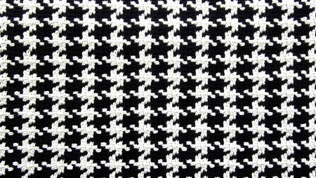 Classic houndstooth pattern, bold and sharp in black and white. purpose for background.の素材