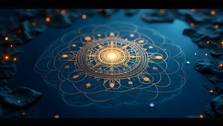 magic infused alchemy symbols, purpose for backgroundの素材
