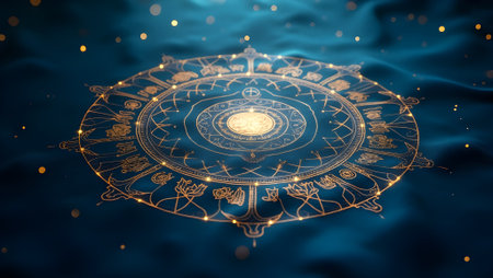 magic infused alchemy symbols, purpose for backgroundの素材