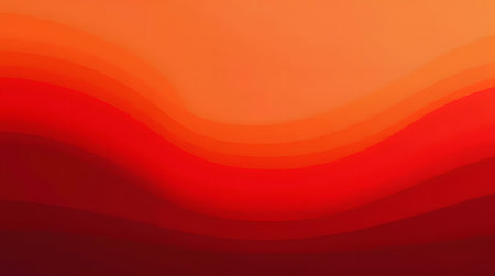 background with gradient from bold red to soft orange, abstract layered shapesの素材