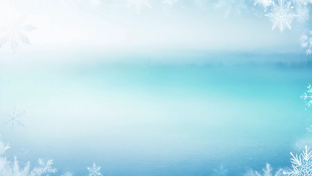 A frosty gradient transitioning from icy blue to pale turquoise, evoking a wintery feelの素材