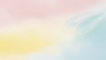 A gradient inspired by dawn, blending soft pink, pale yellow, and light blueの素材