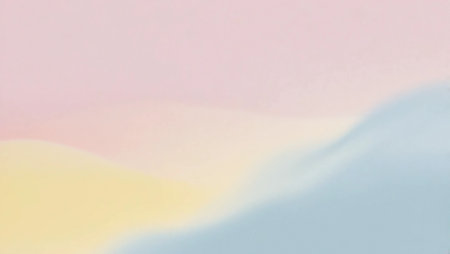 A gradient inspired by dawn, blending soft pink, pale yellow, and light blueの素材