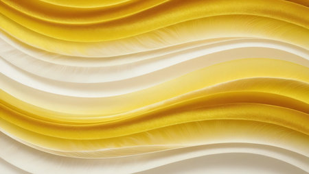 luxurious gradient of golden yellow blending into soft ivory tonesの素材