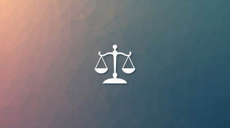 Balance scales symbolize justice and fairness, reflecting legal and ethical decisions gracefullyの素材