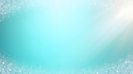 Stunning sparkling winter holiday background with festive snowflakes and bright light accentsの素材