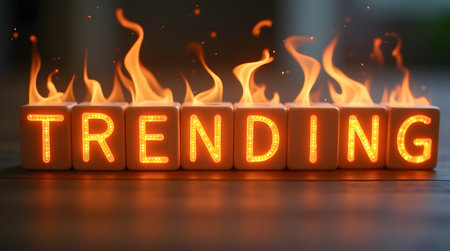 Ignite Your Brand with Blazing Hot Trending Topics and Ideas for Social Media Marketing and Content Creation Nowの素材