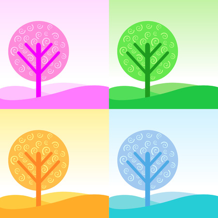 Four seasonsの写真素材