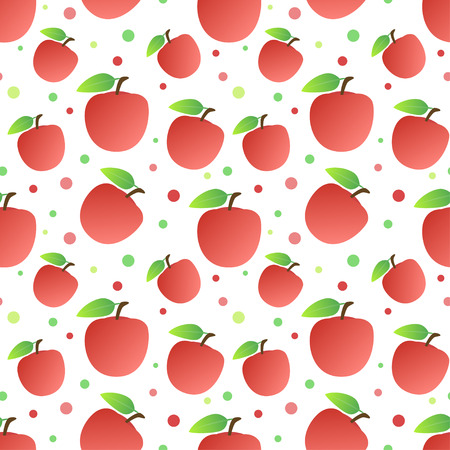 Apples seamless patternの写真素材