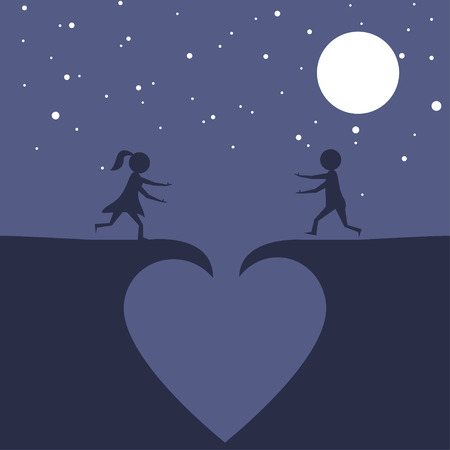Couple falling in loveの写真素材