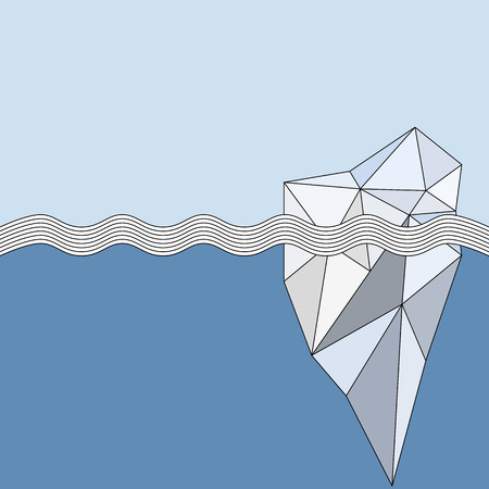 Geometric Iceberg backgroundの写真素材