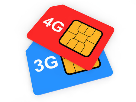 3d 3G and 4G SIM cards