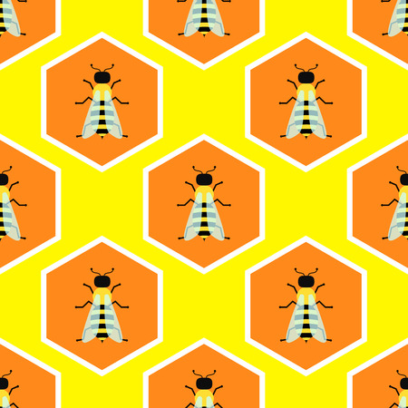 Bees seamless pattern designの写真素材