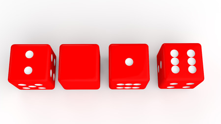 3d dices to show year 2016の写真素材