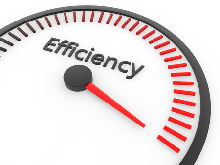 Speed meter maximum efficiency concept 3d renderingの写真素材