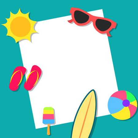 Summer vacations concept background designの写真素材