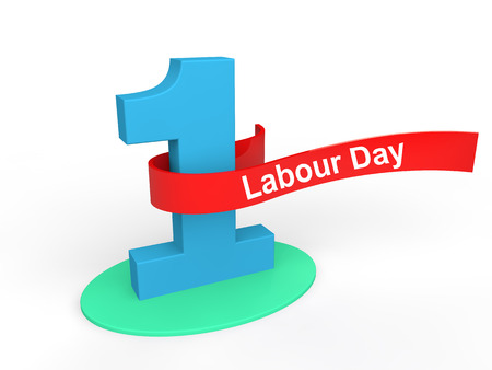 3d render of May 1st labour dayの写真素材