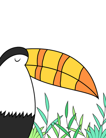 Cartoon toucan designの写真素材