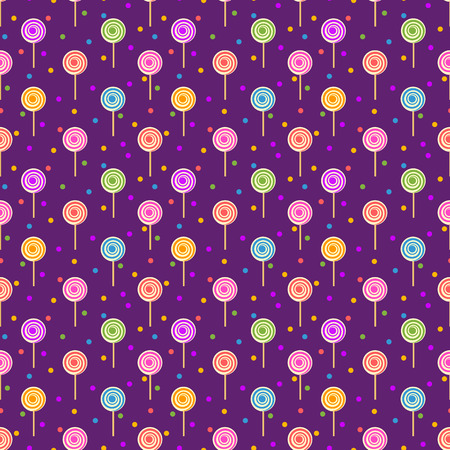 Colorful lollipops seamless patternの写真素材