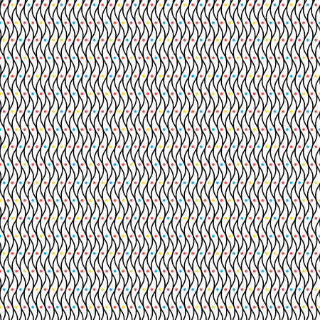 Black lines and dots  pattern